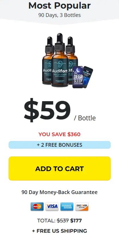 AudiFort price 3 bottle